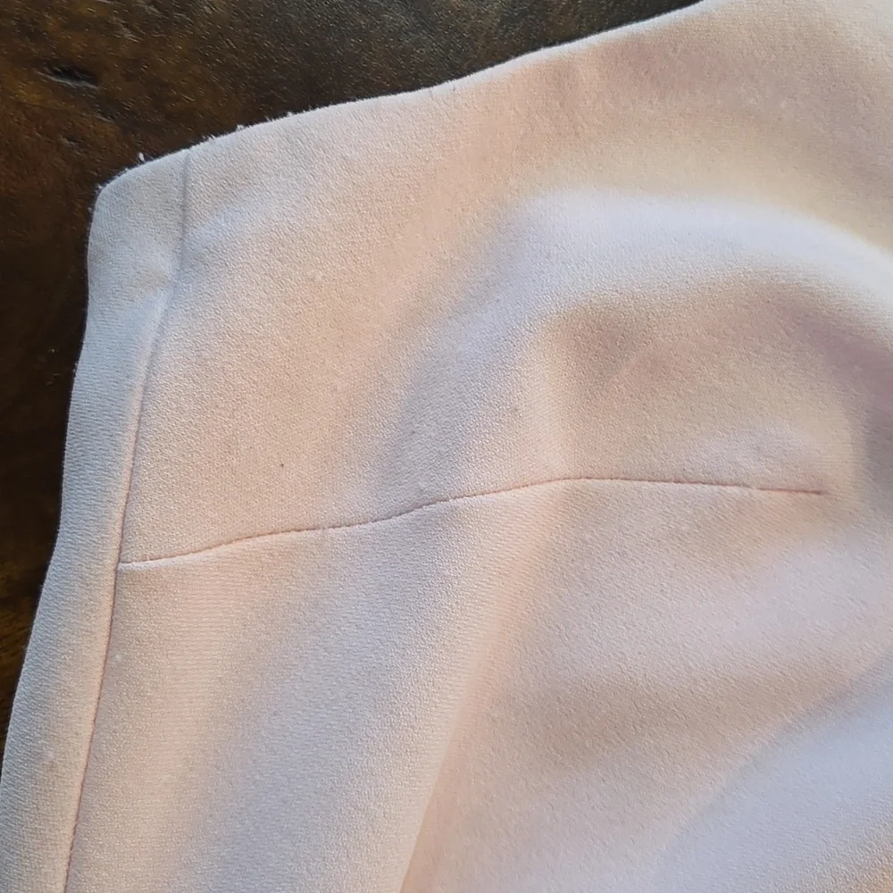 Karl Lagerfeld Light Pink Gown with Adjustable Pearl Straps Size 12 - Picture 7 of 16